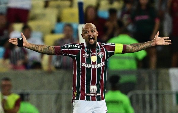 Felipe Melo foi o capito do Fluminense no ttulo da Copa Libertadores de 2023 (foto: Pablo PORCIUNCULA / AFP)