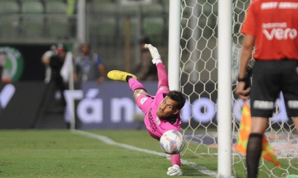 Matheus Mendes, goleiro do Amrica (foto: Alexandre Guzanshe/EM/D.A Press)