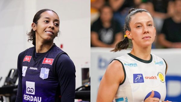 A oposta Kisy e a levantadora Macris (foto: Reproduo Instagram de Kisy e Macris)
