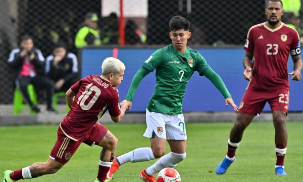 Miguel Terceros em jogo nas Eliminatrias da Copa (foto: AFP)