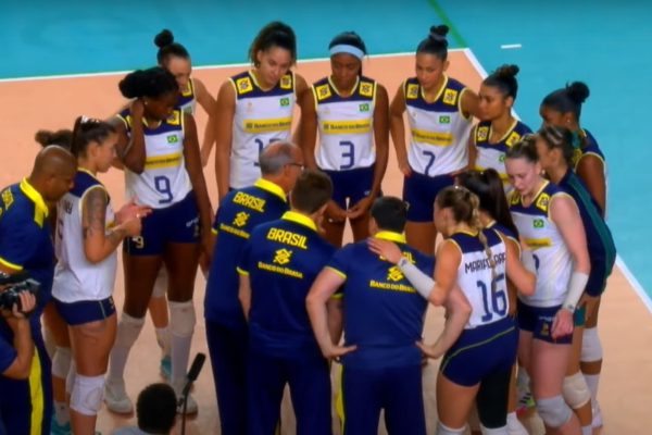 Brasil na Copa Amrica Feminina de Vlei (foto: Reproduo)