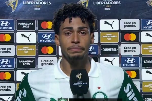 Jogador do Palmeiras, Luighi foi vtima de racismo durante jogo da Copa Libertadores Sub-20 (foto: Reproduo)