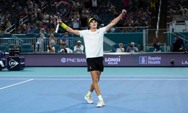 Joo Fonseca avanou  terceira rodada do Miami Open (foto: AFP)