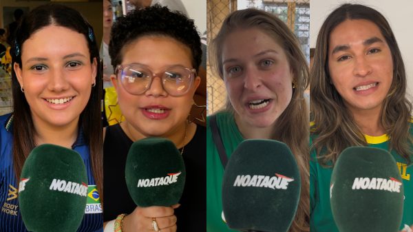 Maria, Clara, Caline e Alexsandro viajaram ao Rio de Janeiro para assistir  Seleo Brasileira Feminina de Vlei na Liga das Naes (foto: Pedro Bueno / No Ataque)