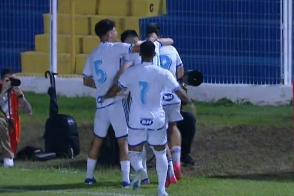 Jogadores do Cruzeiro comemorando (foto: Reproduo)