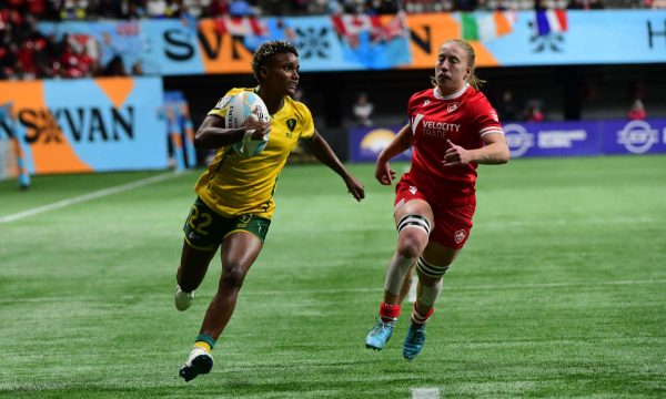 Brasil no Mundial de Rugby Sevens (foto: Don MacKinnon / AFP)