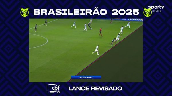 Rony teve gol anulado durante jogo entre Juventude e Atltico no Estdio Alfredo Jaconi, em Caxias do Sul (foto: Reproduo/SporTV/Grupo Globo)
