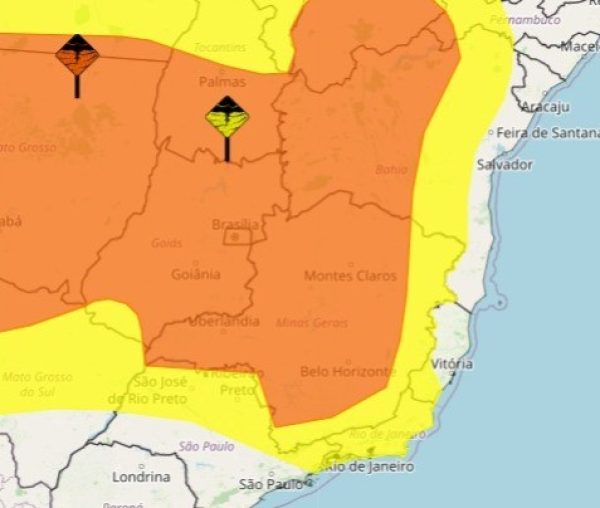 INMET divulga alerta de perigo para 72 cidades do Leste de Minas