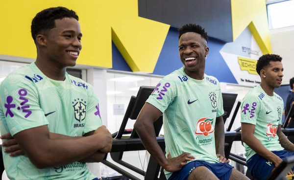 Endrick, Vini Jr e Rodrygo (foto: Joilson Marconne / CBF)