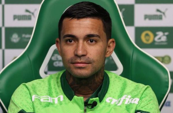 Dudu em coletiva no Palmeiras (foto: Cesar Greco/Palmeiras)