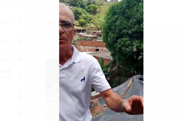 VEJA VÍDEO: Vereador de Timóteo quase foi tragado por desmoronamento no bairro Macuco