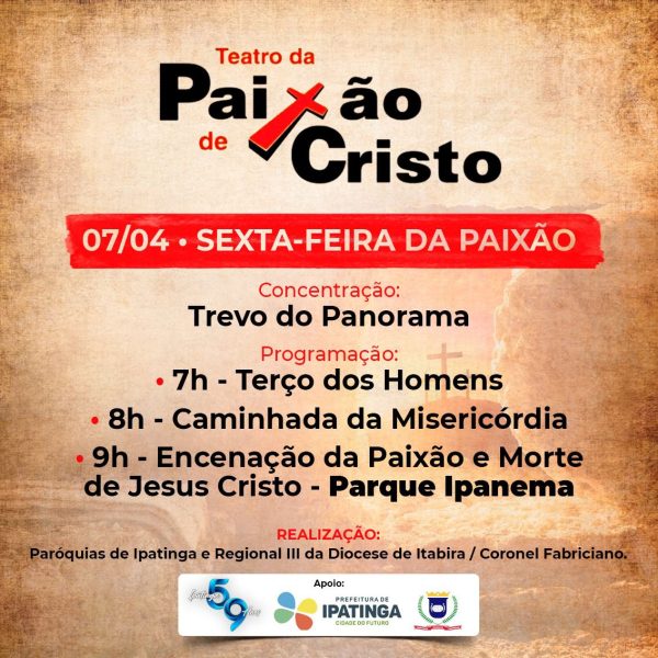 Teatro da Paixão de Cristo movimenta o Parque Ipanema - Portal ZUG - Vale do Aço