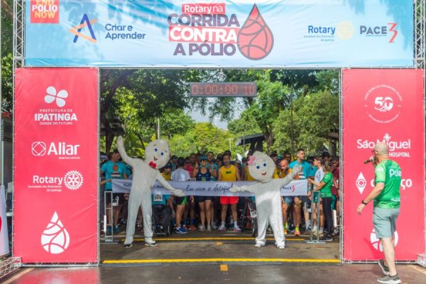 Prefeitura de Ipatinga participa da Corrida contra a Pólio com diversas ações de saúde