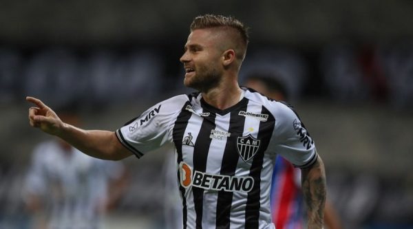 Eduardo Sasha celebra gol pelo Altico (foto: Atltico / Pedro Souza
)