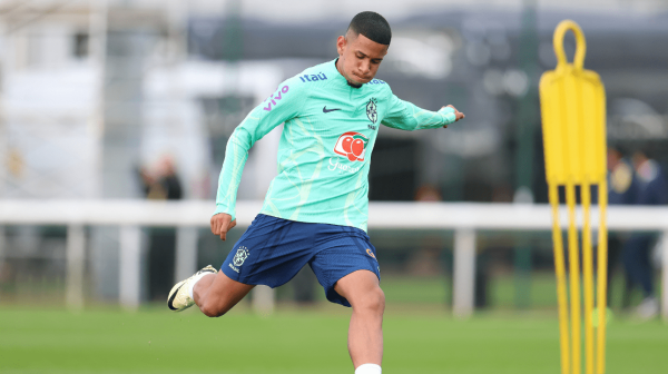 Savinho, atacante do Girona e da Seleo Brasileira (foto: Rafael Ribeiro/CBF)