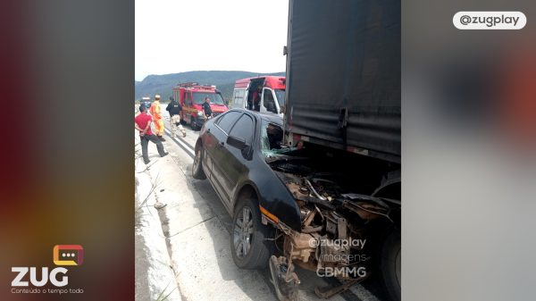 Grave acidente na BR 381 provoca a morte de uma pessoa