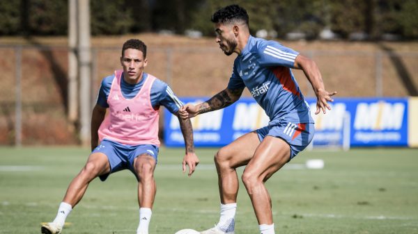 Treino do Cruzeiro antes de jogo com o So Paulo (foto: Gustavo Aleixo/Cruzeiro)