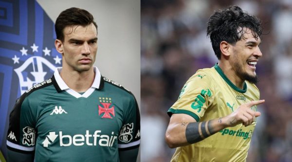 Jogadores das equipes (foto: Divulgao: Matheus Lima / Vasco - Cesar Greco / Palmeiras )
