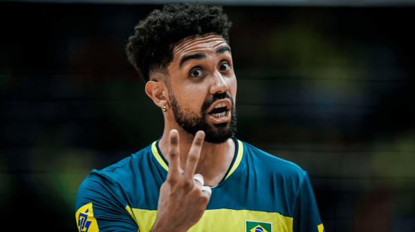 Fernando Cachopa, levantador da Seleo Brasileira Masculina de Vlei (foto: Reproduo/VNL)