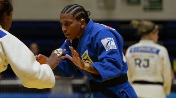 Rafaela Silva foi medalhista de bronze em Paris 2024 (foto: Tlio Santos/EM/D.A.Press)