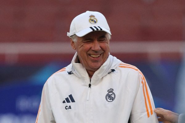 Carlo Ancelotti, tcnico do Real Madrid e alvo da Seleo Brasileira (foto: Adrian Dennis / AFP)