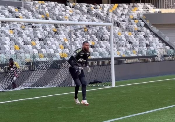Everson, goleiro do Atltico, em treino na Arena MRV (foto: Instagram do Atltico/Reproduo)