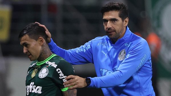 Abel Ferreira e Dudu (foto: Cesar Greco/Palmeiras/by Canon)