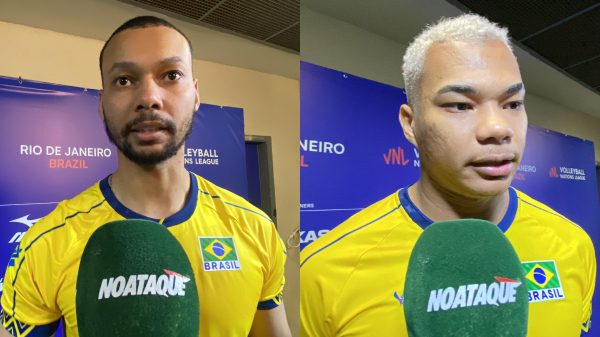 Alan e Darlan, opostos da Seleo Brasileira Masculina de Vlei (foto: Rafael Cyrne/EM/D.A Press)