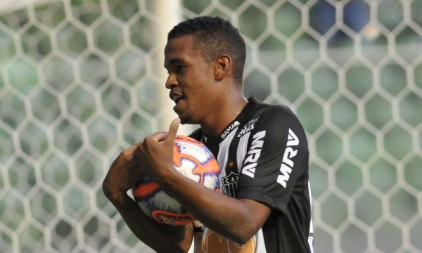 Alerrandro comemora gol pelo Atltico em 2019 (foto: Juarez Rodrigues/EM/D.A Press)