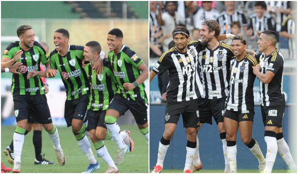Amrica e Atltico decidem o Campeonato Mineiro de 2025 neste sbado (15/3) (foto: Montagem com imagens de Alexandre Guzanshe/EM/D.A Press)