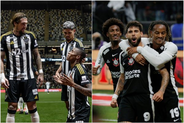 Atltico e Corinthians mediro foras pela 10 rodada do Campeonato Brasileiro (foto: Montagem com imagens de Pedro Souza/Atltico e Jos Manoel Idalgo/Corinthians)