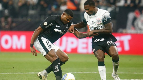 Corinthians perdeu para o Botafogo por 1 a 0 (foto: Vitor Silva/Botafogo)