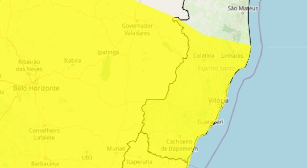 Chuva deve atingir mais de 600 cidades de Minas nas próximas horas