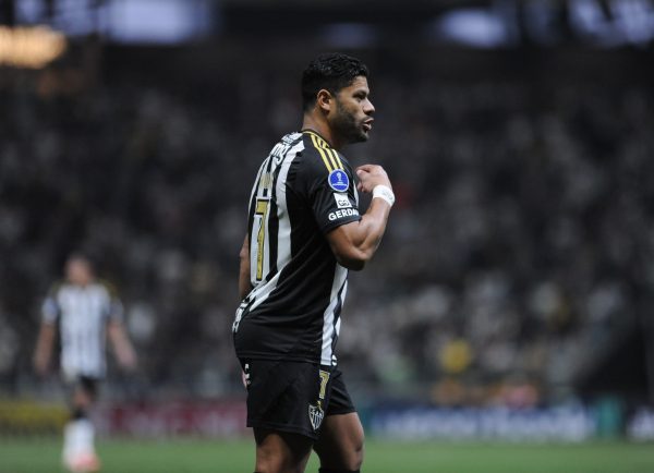 Hulk, atacante do Atltico, no empate com o Ciencieno, na Arena MRV, pela Sul-Americana (foto: Alexandre Guzanshei/EM/D.A. Press)