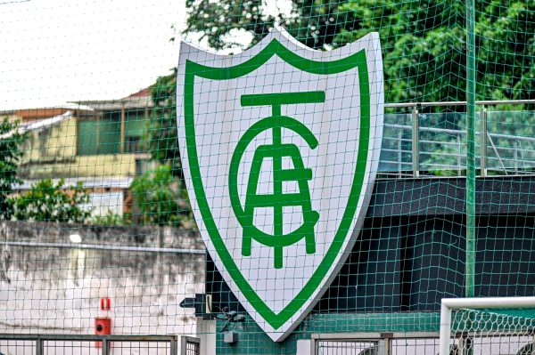 Escudo do Amrica na Arena Independncia (foto: Mouro Panda/Amrica)