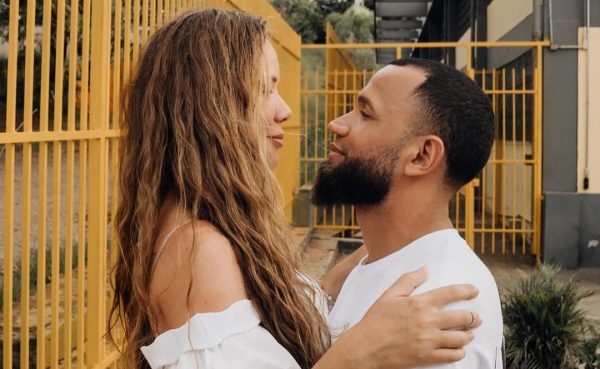 Rafaela Viesi e o goleiro Everson, do Atltico (foto: Reproduo/Instagram/Rafaela Viesi)