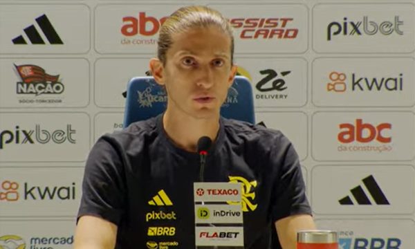 Filipe Lus, tcnico do Flamengo (foto: Reproduo/Fla TV)