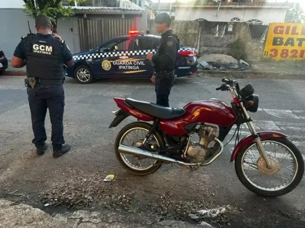 Guarda Civil de Ipatinga recupera motocicleta furtada no bairro Caravelas