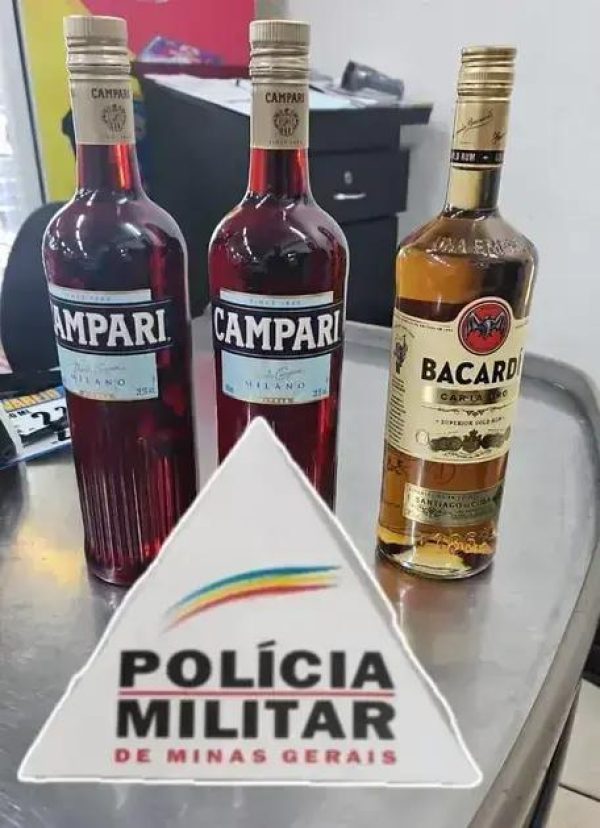 Homem é preso por furto de garrafas de Campari e Bacardi