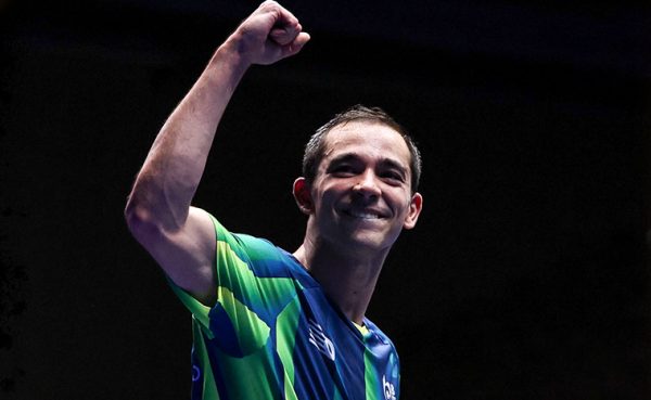Hugo Calderano venceu WTT na Eslovnia (foto: Divulgao/X/WTT)
