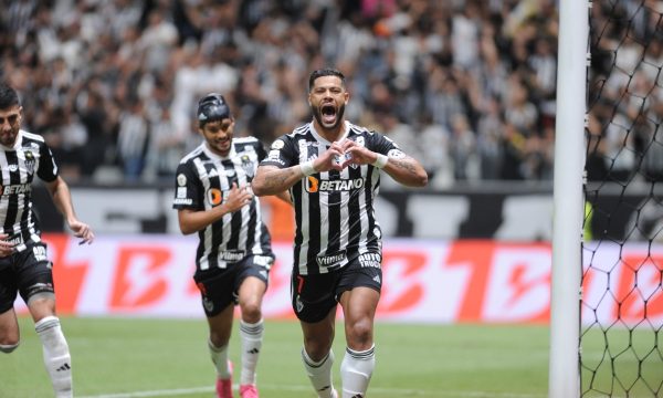 Hulk em jogo entre Atltico e Bahia, na Arena MRV (foto: Alexandre Guzanshe/EM/D.A Press)