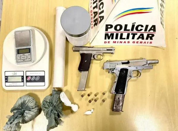 Idoso é preso por porte ilegal de arma e tráfico de drogas