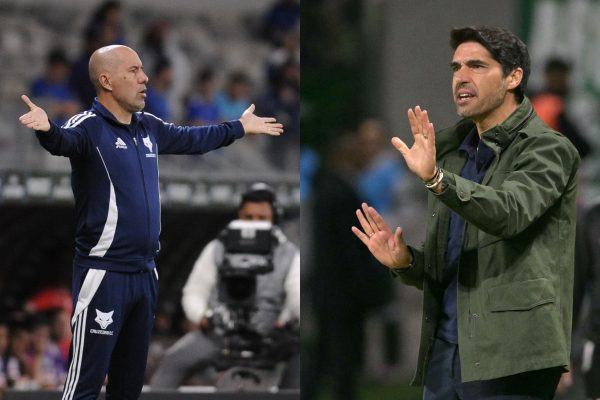 Leonardo Jardim, tcnico do Cruzeiro, e Abel Ferreira, comandante do Palmeiras, ficam frente a frente neste domingo (1/6), no Mineiro (foto: Alexandre Guzanshei/EM/D.A. Press; Nelson Almeida/AFP)