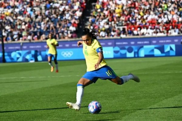 Marta se preparando para a Copa