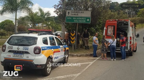 Motociclista empina moto e causa acidente em Ipatinga