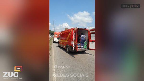 Acidente entre moto e carreta deixa motociclista ferido em Ipatinga | Portal ZUG - Vale do Aço