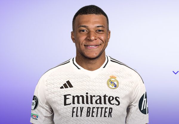 Mbapp  o novo camisa 9 do Real Madrid (foto: Divulgao/Real Madrid)