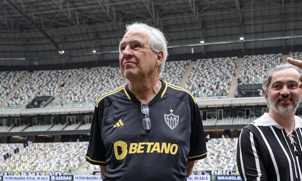 Rubens Menin na estreia do Atltico na Arena MRV (foto: Pedro Souza/Atltico)