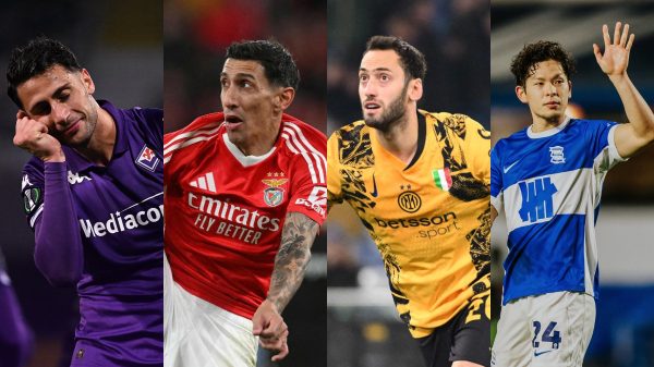 Fiorentina, Benfica, Inter de Milo e Birmingham Cty jogam nesta segunda (23/12) (foto: Divulgao/Fiorentina, PATRICIA DE MELO MOREIRA/AFP, ALBERTO PIZZOLI/AFP e Divulgao/Birmingham City)