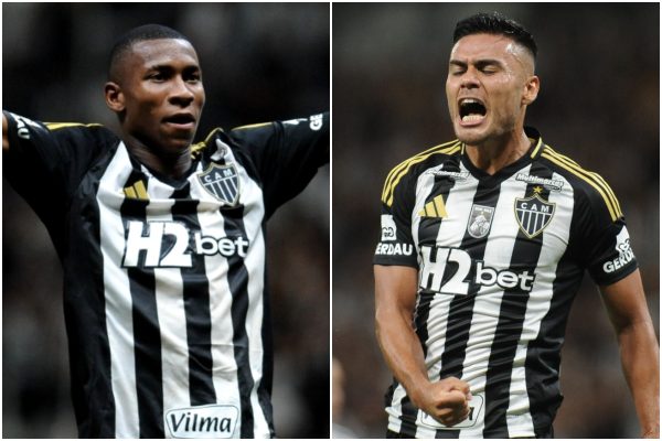 Patrick e Fausto Vera, volantes do Atltico (foto: Montagem com imagens de Alexandre Guzanshe/EM/D.A. Press)